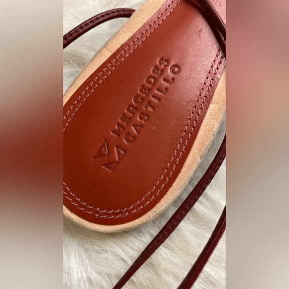 Mercedes Castillo Leather Sandals - Pink Sandals, Shoes - Picture 3 of 11